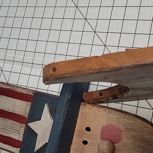 Americana Uncle Sam Hanging Wooden Decor, Pre-Loved - Picture 11 of 14